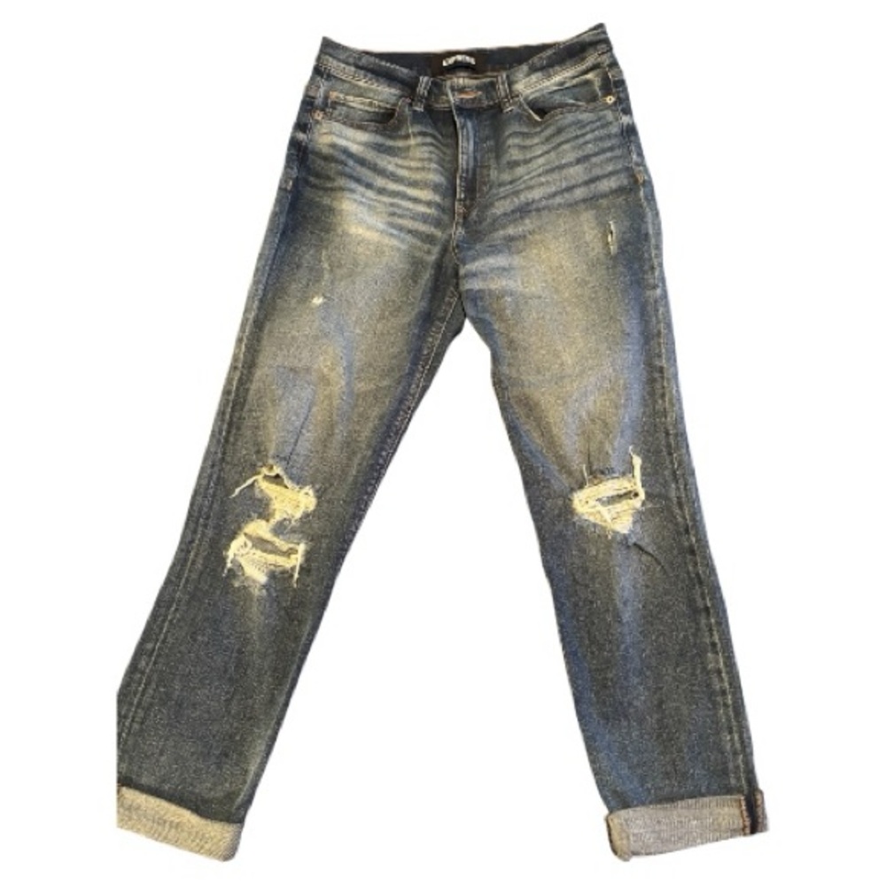 Express Distressed Blue Jeans